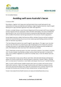 Microsoft Word - Avoiding Swill Saves Australias Bacon