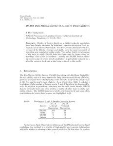 Star types / Universe / Dark matter / J. Davy Kirkpatrick / 2MASS / Stellar classification / Photometric system / White dwarf / Red dwarf / Astronomy / Brown dwarfs / Space