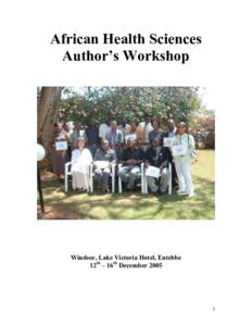 Microsoft Word - Authors workshop Entebbe.doc