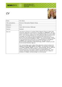 CV Name Vicki Stone  Title (job position)