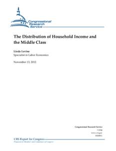 The Distribution of Household Income and the Middle Class