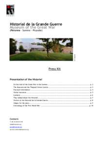 Historial de la Grande Guerre Museum of the Great War ©.F.Lagarde  (Péronne – Somme - Picardie)