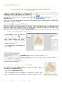 Les Goûters de la GéomatiquePFT GéoBFC, MSH Dijon, USR 3516, uBFC, CNRS LA CREATION DES PDF DYNAMIQUES SOUS QGIS: QUELLES POSSIBILITES? Lucile PILLOT Il peut être intéressant de créer un pdf multi-cou