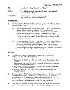 Kawartha Pine Ridge District School Board / Peterborough Collegiate and Vocational School / Kenner Collegiate Vocational Institute / Thomas A. Stewart Secondary School / Peterborough Victoria Northumberland and Clarington Catholic District School Board / Peterborough /  Ontario / Peterborough / Adam Scott / School / Education in Ontario / Ontario / Local government in England