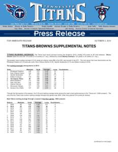 Titans Press Release