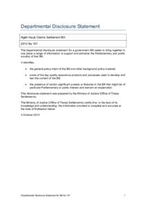 Microsoft Word - Ngati Haua Disclosure Statement 3 October 2013