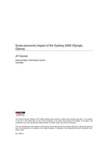 La Història del projecte olímpic