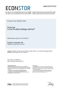 Outcome / JEL classification codes / Political campaign / Battleground / Television in the United States / Game theory / Democratic National Committee / War of attrition