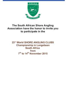 Microsoft Word - ENGLISH INFORMATION BROCHURE TO SOUTH AFRICA 2015 CLUB WORLD ANGLING CHAMPIONSHIP - REV 2.docx
