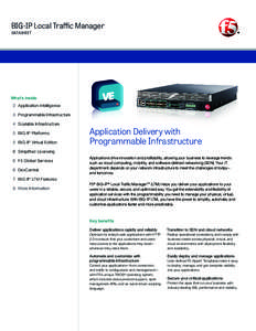 Computer architecture / Application delivery network / Load balancing / Dynamic infrastructure / Transmission Control Protocol / Reverse proxy / Computing / F5 Networks / Network architecture