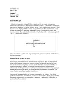 IN-090H2-14 RevSOMA®  (carisoprodol)