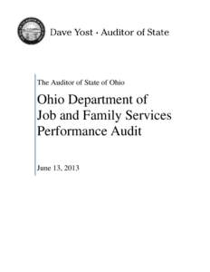 Economy of Ohio / Government of Ohio / Year of birth missing / Information technology audit / Audit / Douglas E. Lumpkin / Ohio / State governments of the United States / Ohio Department of Job and Family Services