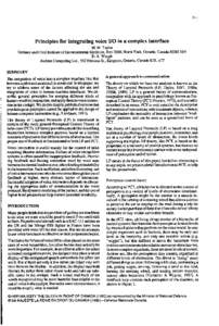 21-1  Principles for integrating voice YO in a complex interface M. M. Taylor Defence and Civil Institute of Environmental Medicine, Box 2000, North York, Ontario, Canada M3M 3B9 D.A. Waugh