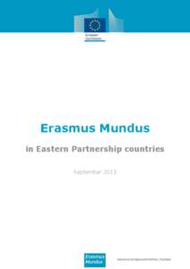 Knowledge / Erasmus Mundus / European Master / Eastern Partnership / École centrale de Nantes / Erasmus Programme / European Research and Education Collaboration with Asia / Education / Educational policies and initiatives of the European Union / Academia