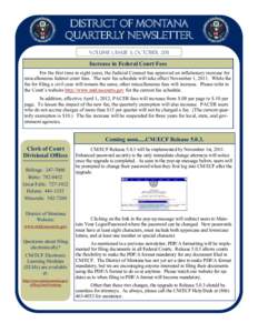 Government / PACER / CM/ECF / Filing / Password / Fee / ECF / United States federal courts / Notice of electronic filing / Judicial branch of the United States government / Online law databases / Law