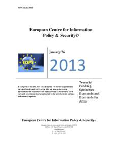 Ref # 2012013TSD  European Centre for Information