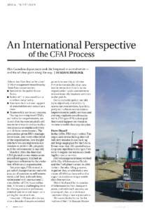 SPECIAL TO FIRE CHIEF  An International Perspective of the CFAI Process This Canadian department took the long road to accreditation and found clear goals along the way. BY KENNETH BLOCK