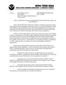 Contact:  David Miller, NOAA FOR IMMEDIATE RELEASE[removed]Feb. 13, 2008