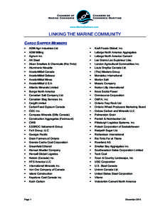 LINKING THE MARINE COMMUNITY CARGO SHIPPER MEMBERS § § § §