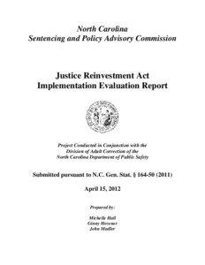 North Carolina Sentencing and Policy Advisory Commission