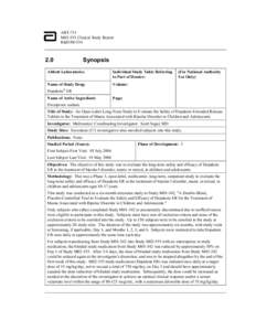 Chemistry / Pharmacology / Medicine / Treatment of bipolar disorder / Valproic acid / Valproate semisodium / Clinical trial / Mood stabilizers / Anticonvulsants / Teratogens