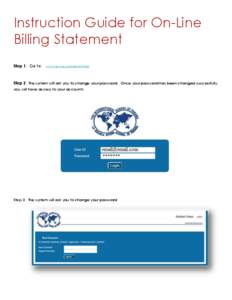 Instruction Guide for On-Line Billing Statement Step 1: Go to: www.isp.edu.pa/peachtree