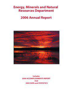 Energy, Minerals and Natural Resources Department 2006 Annual Report