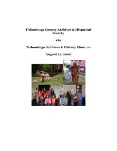 Tishomingo County Archives & Historical Society aka Tishomingo Archives & History Museum August 21, 2006