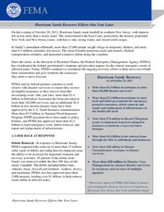 Federal Emergency Management Agency / Management / FEMA Public Assistance / Criticism of government response to Hurricane Katrina / Effects of Hurricane Isabel in Virginia / Emergency services / Emergency management / Public safety