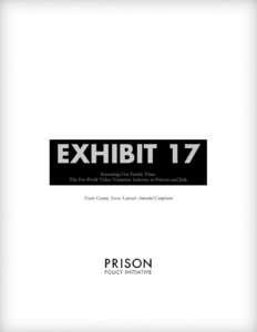 EXHIBIT 17 Screening Out Family Time: The For-Profit Video Visitation Industry in Prisons and Jails Travis County, Texas Lawsuit Amended Complaint