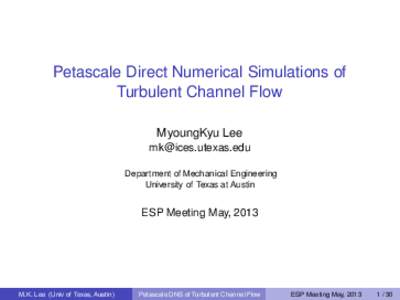 Petascale Direct Numerical Simulations of Turbulent Channel Flow