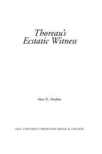 Thoreau’s Ecstatic Witness