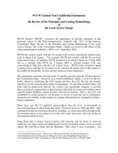 Local loop / Local-loop unbundling / PCCW / Communications in Hong Kong / BT Group / Hong Kong Telecom / Pacific Century Group / Economy of Hong Kong / Broadband