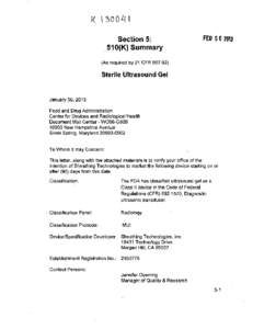 Section 5: 510(K) Summary FEB[removed]As required by 21 CFR[removed])