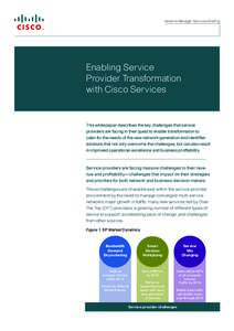 Maximizing Operational Effectiveness through SP transformation with Cisco Services