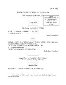 [PUBLISH] IN THE UNITED STATES COURT OF APPEALS FOR THE ELEVENTH CIRCUIT