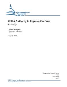 Animal and Plant Health Inspection Service / United States Department of Agriculture / Food safety / Food law / Food Safety and Inspection Service / Poultry Products Inspection Act / Animal Health Protection Act / Title 7 of the United States Code / Federal Meat Inspection Act / Safety / Agriculture in the United States / Government