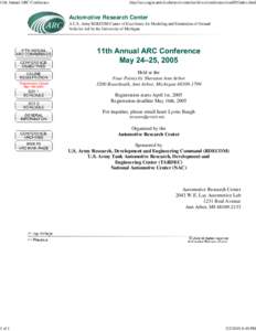 11th Annual ARC Conference ...