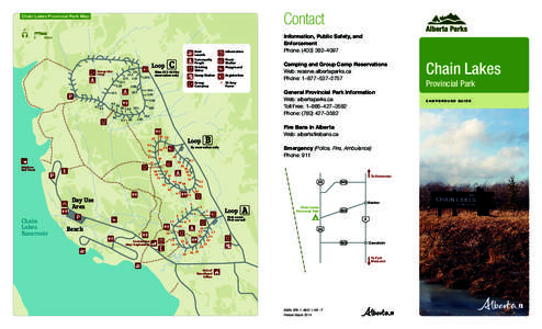 Contact  Chain Lakes Provincial Park Map N  0