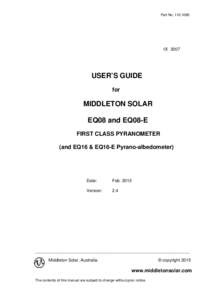 Part NoCE 2007 USER’S GUIDE for