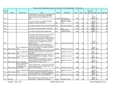 Fall[removed]Franco-Jewish Pamphlets collection from UMI - Quick Reference Title List.xls