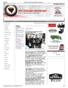 Cyclone Taylor Cup / Fernie Ghostriders / Kootenay International Junior Hockey League / Osoyoos Coyotes / Keystone Cup / Osoyoos /  British Columbia / Cyclone / Richmond Sockeyes / 2010–11 KIJHL season / British Columbia / Provinces and territories of Canada / Ice hockey