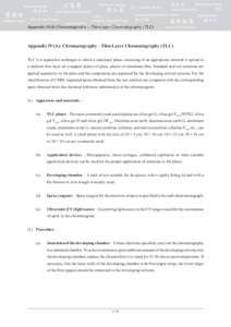 Thin layer chromatography / High performance thin layer chromatography / Retardation factor / Column chromatography / Chromatography / Chemistry / Science