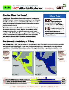 htaindex.org  Can You Afford that Home? El Paso, Texas
