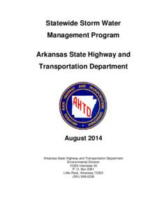 Water / Stormwater / Clean Water Act / Arkansas State Highway and Transportation Department / Storm drain / Total maximum daily load / Best management practice for water pollution / Water pollution / Environment / Earth