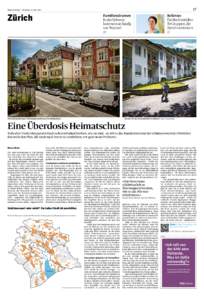 17  Tages-Anzeiger – Dienstag, 24. Mai 2016 Zürich