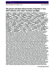 Journal of Viral Hepatitis, 2014, 21, (Suppl. 1), 34–59  doi:[removed]jvh[removed]The present and future disease burden of hepatitis C virus (HCV) infection with today’s treatment paradigm