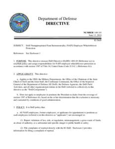 DoD Directive[removed], June 13, 2014