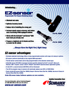 Introducing...  •	 Eliminate lost sales •	 Optimize inventory levels •	 Reduce risk of installing the wrong part •	 Increase speed, ensure accuracy, and reduce