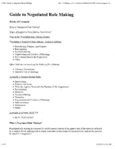 Administrative law / Ethics / Negotiation / Sociology / Sales / Rulemaking / Consensus decision-making / Negotiated rulemaking / Mutual Gains Approach / Decision theory / Dispute resolution / Business